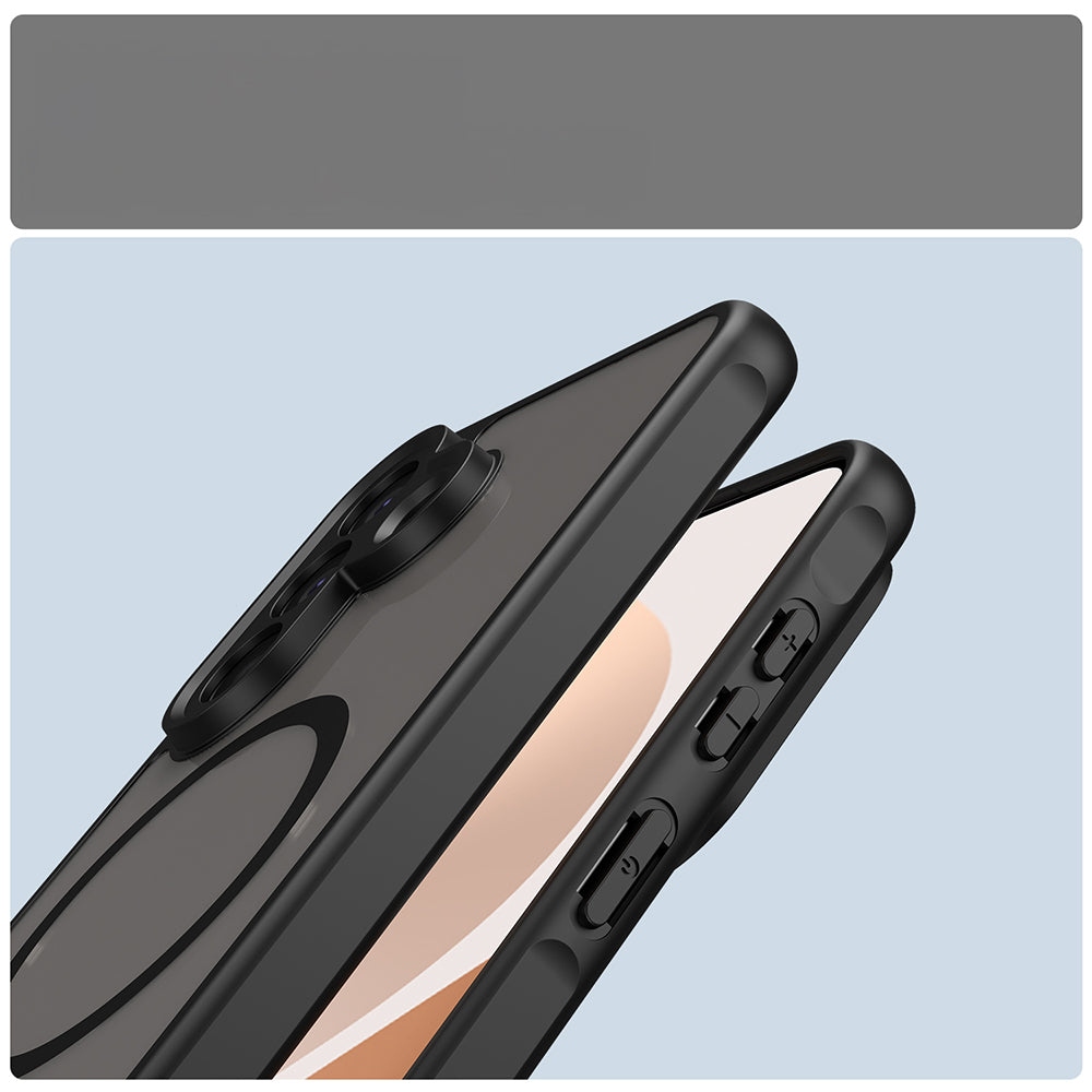 Handyhülle für Galaxy A57 5G, Techsuit HaloFrost II MagSafe, Schwarz
