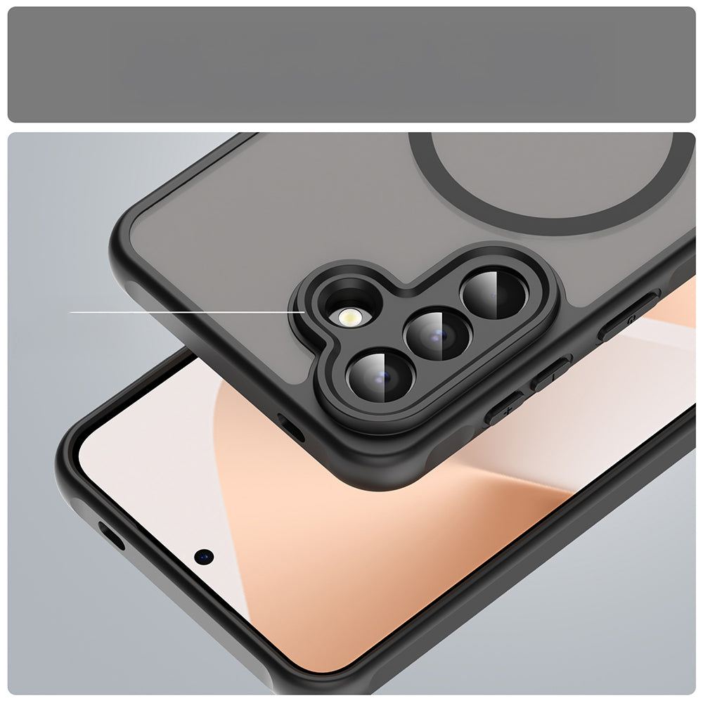 Handyhülle für Galaxy A57 5G, Techsuit HaloFrost II MagSafe, Schwarz