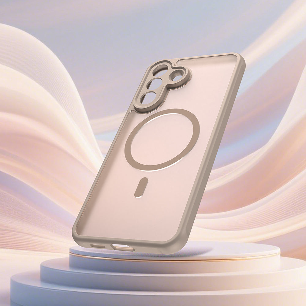 Handyhülle für Galaxy A57 5G, Techsuit HaloFrost II MagSafe, Golden