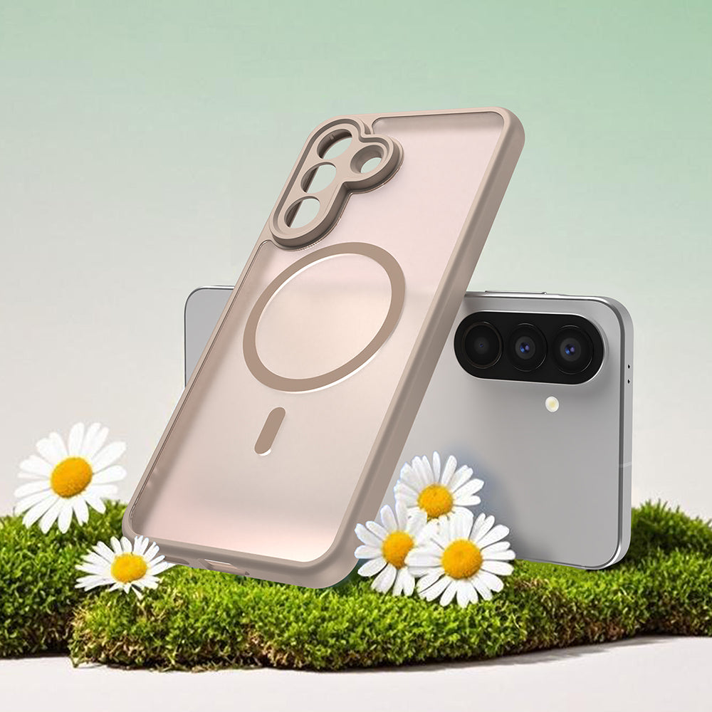 Handyhülle für Galaxy A57 5G, Techsuit HaloFrost II MagSafe, Golden