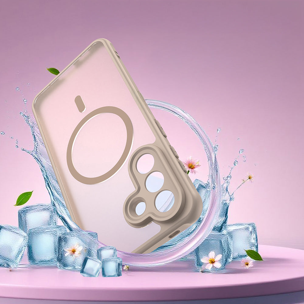 Handyhülle für Galaxy A57 5G, Techsuit HaloFrost II MagSafe, Golden
