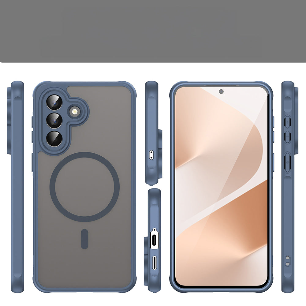 Handyhülle für Galaxy A57 5G, Techsuit HaloFrost II MagSafe, Dunkelblau