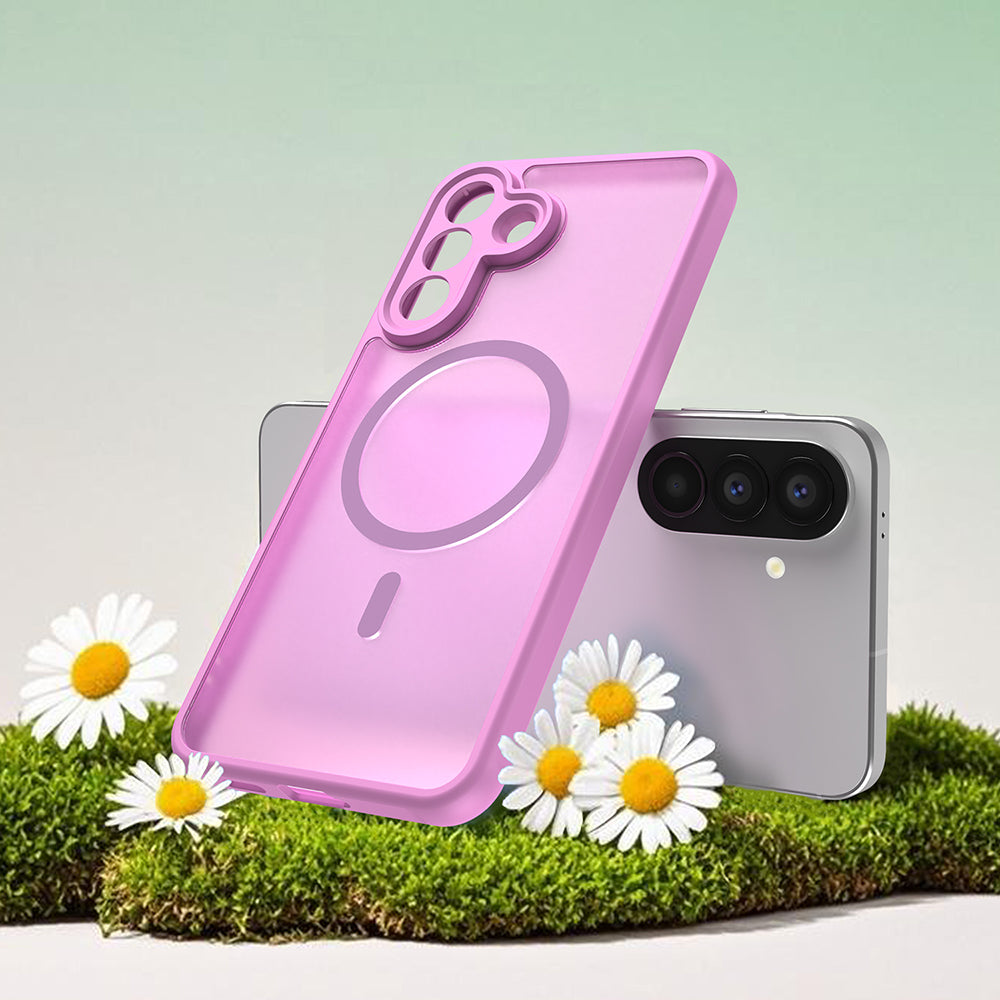 Handyhülle für Galaxy A57 5G, Techsuit HaloFrost II MagSafe, Rosa