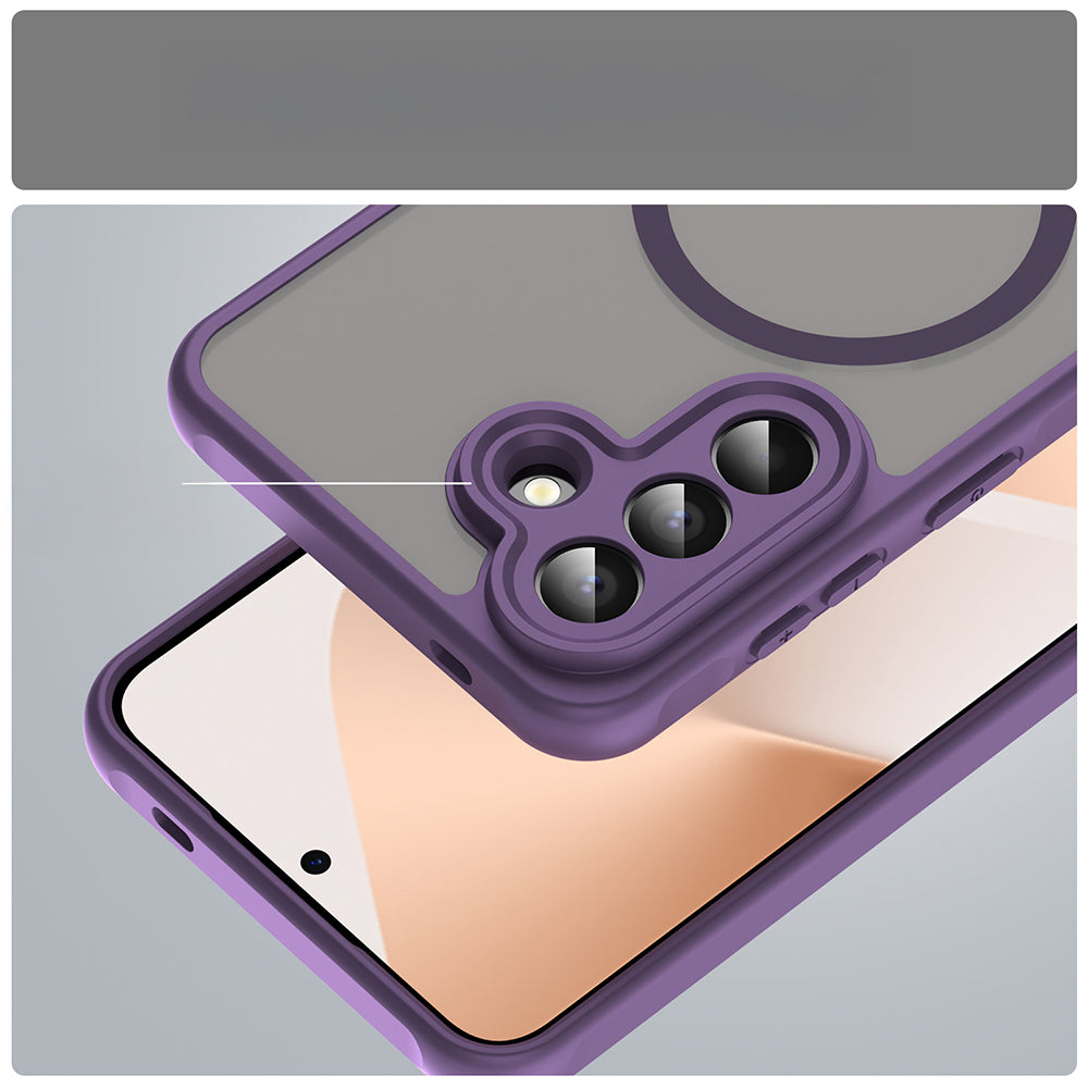 Handyhülle für Galaxy A57 5G, Techsuit HaloFrost II MagSafe, Violett
