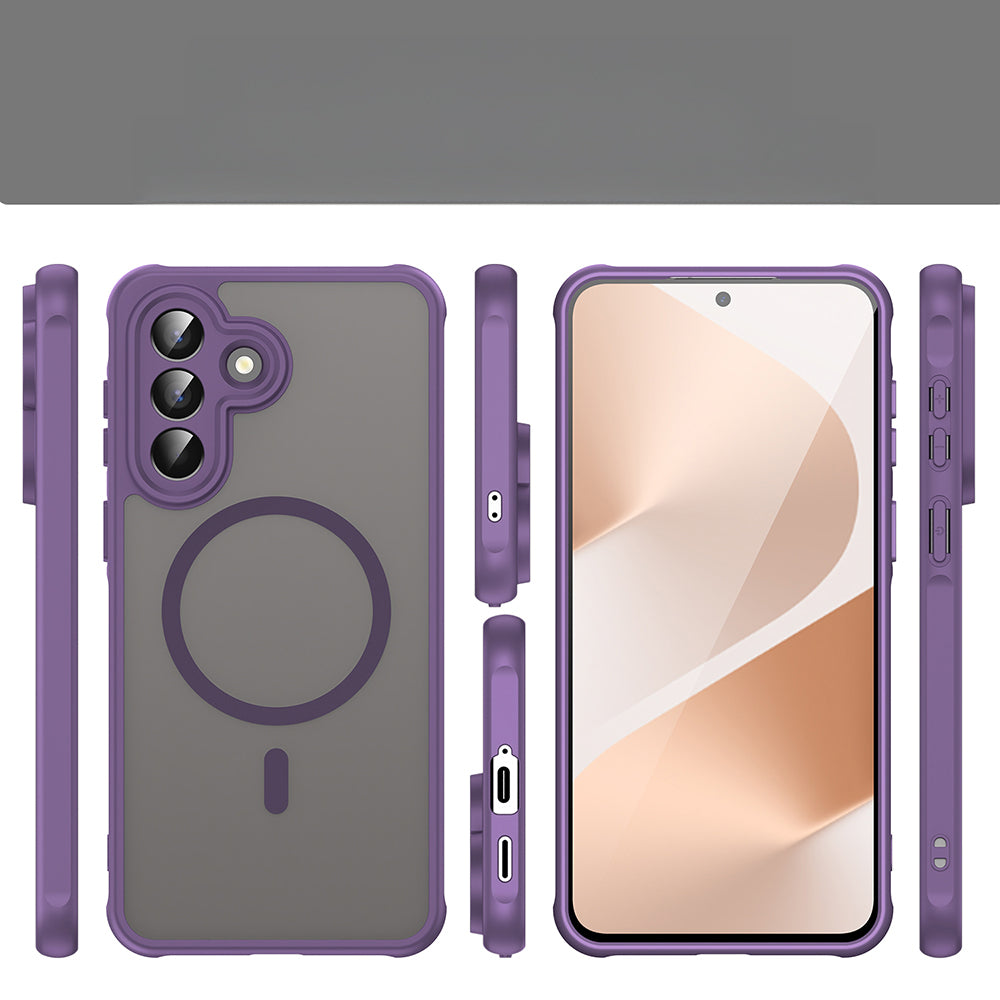 Handyhülle für Galaxy A57 5G, Techsuit HaloFrost II MagSafe, Violett