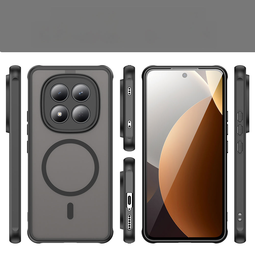 Handyhülle für Xiaomi Redmi Note 15 Pro 4G, Techsuit HaloFrost II MagSafe, Schwarz