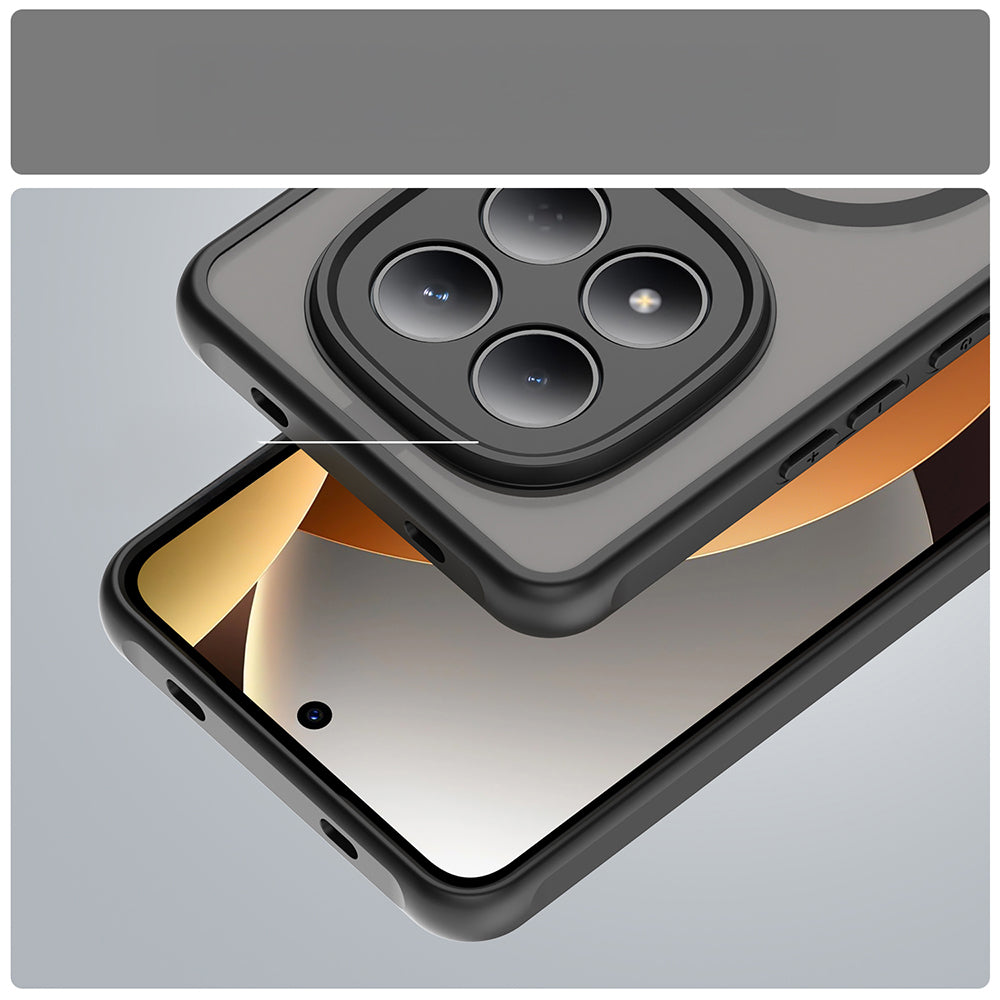 Handyhülle für Xiaomi Redmi Note 15 Pro 4G, Techsuit HaloFrost II MagSafe, Schwarz