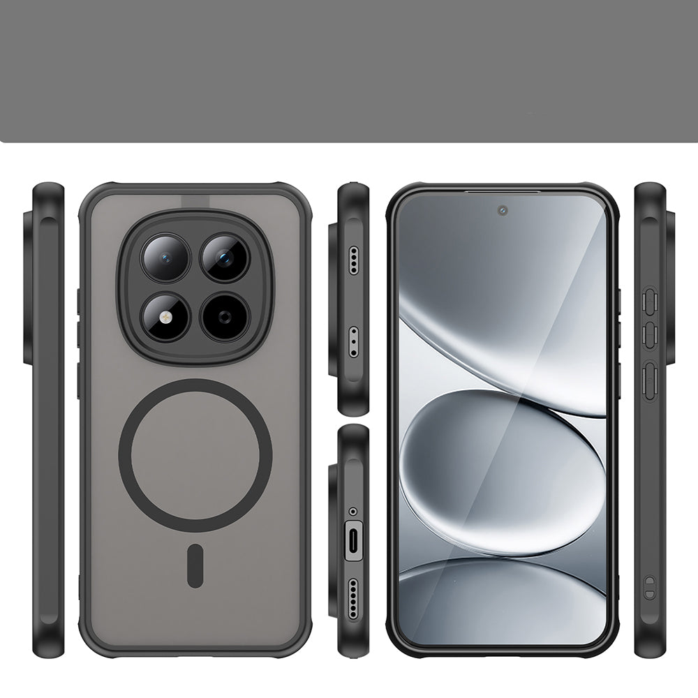 Handyhülle für Xiaomi Redmi Note 15 Pro 5G, Techsuit HaloFrost II MagSafe, Schwarz