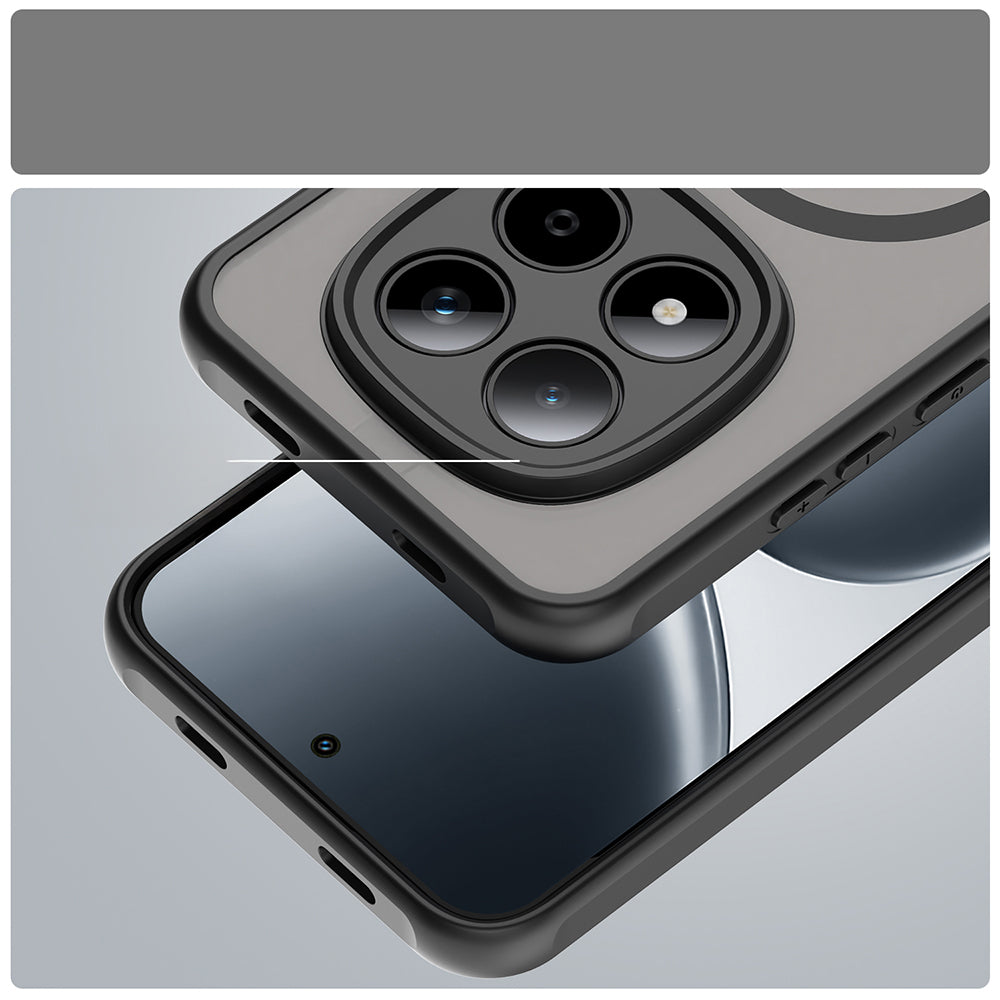 Handyhülle für Xiaomi Redmi Note 15 Pro 5G, Techsuit HaloFrost II MagSafe, Schwarz