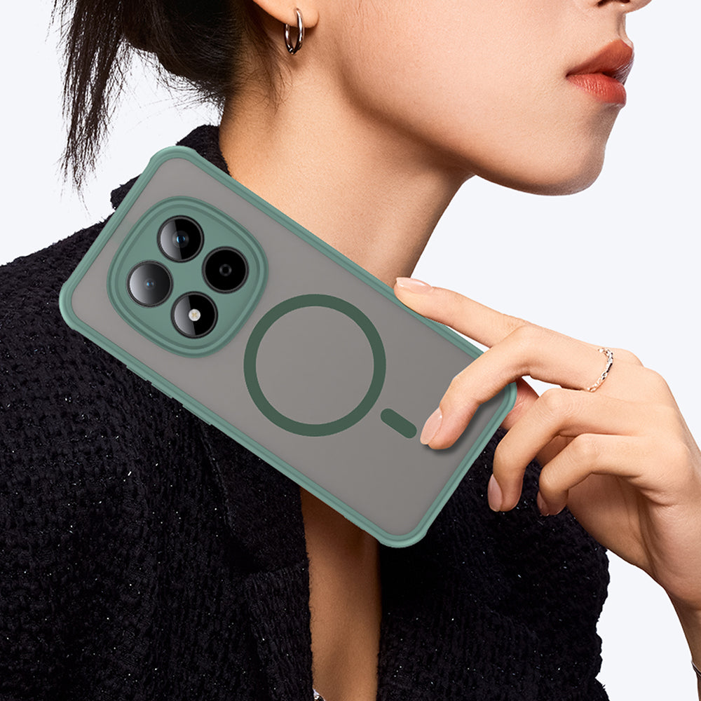 Handyhülle für Xiaomi Redmi Note 15 Pro 5G, Techsuit HaloFrost II MagSafe, Grün