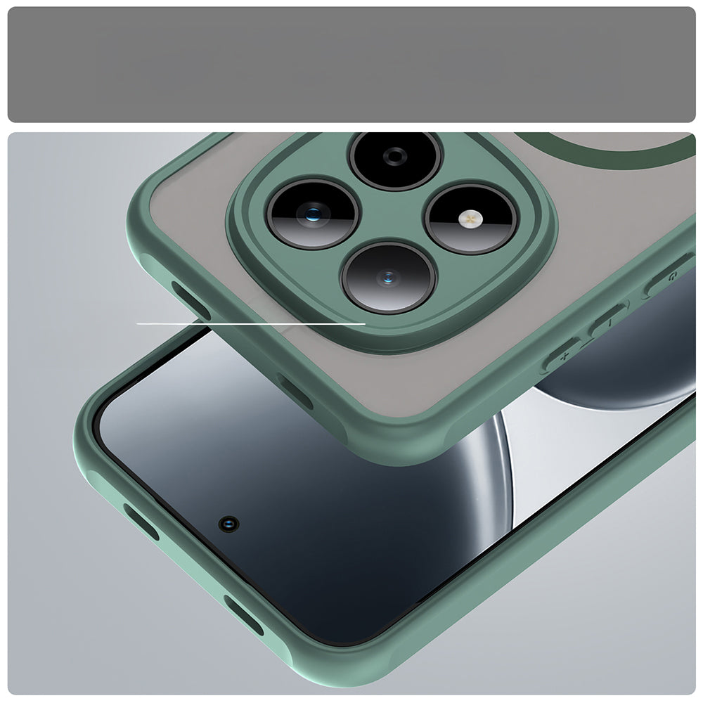 Handyhülle für Xiaomi Redmi Note 15 Pro 5G, Techsuit HaloFrost II MagSafe, Grün