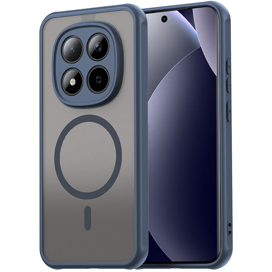 Handyhülle für Xiaomi Redmi Note 15 Pro 5G, Techsuit HaloFrost II MagSafe, Dunkelblau