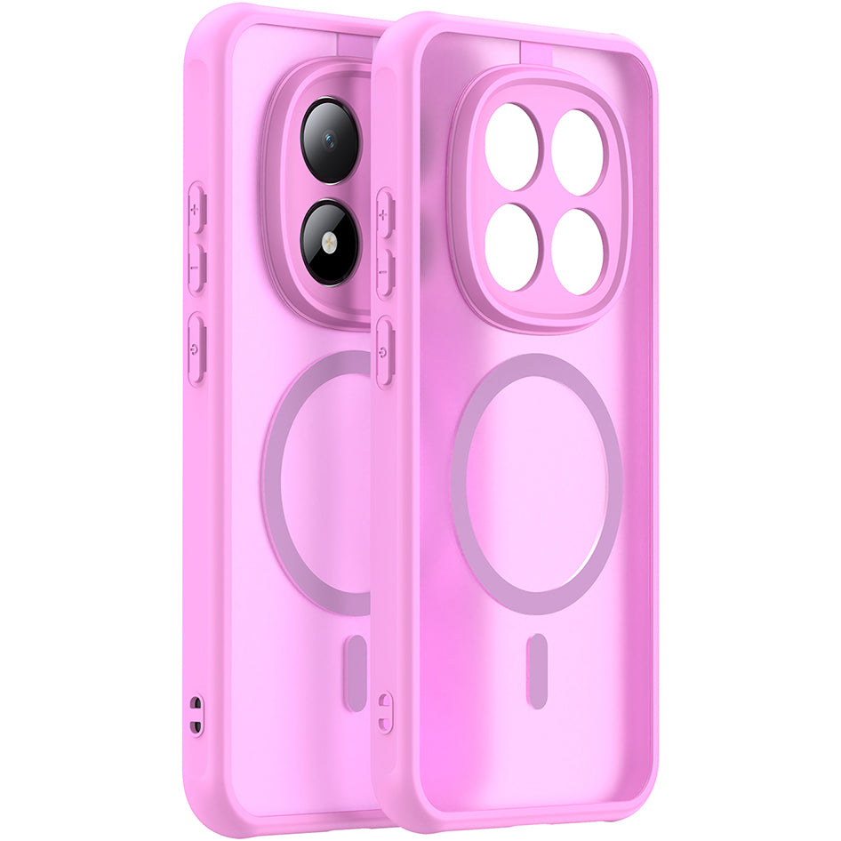 Handyhülle für Xiaomi Redmi Note 15 Pro 5G, Techsuit HaloFrost II MagSafe, Rosa
