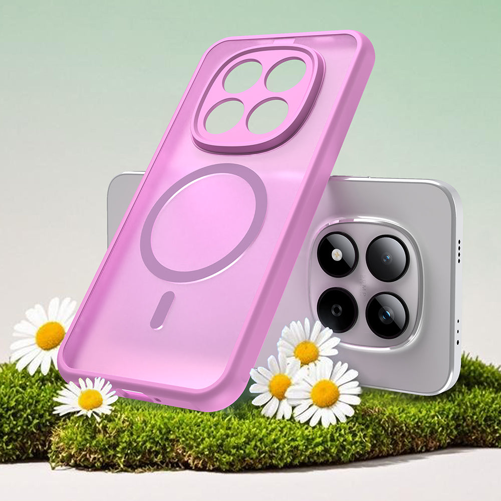 Handyhülle für Xiaomi Redmi Note 15 Pro 5G, Techsuit HaloFrost II MagSafe, Rosa