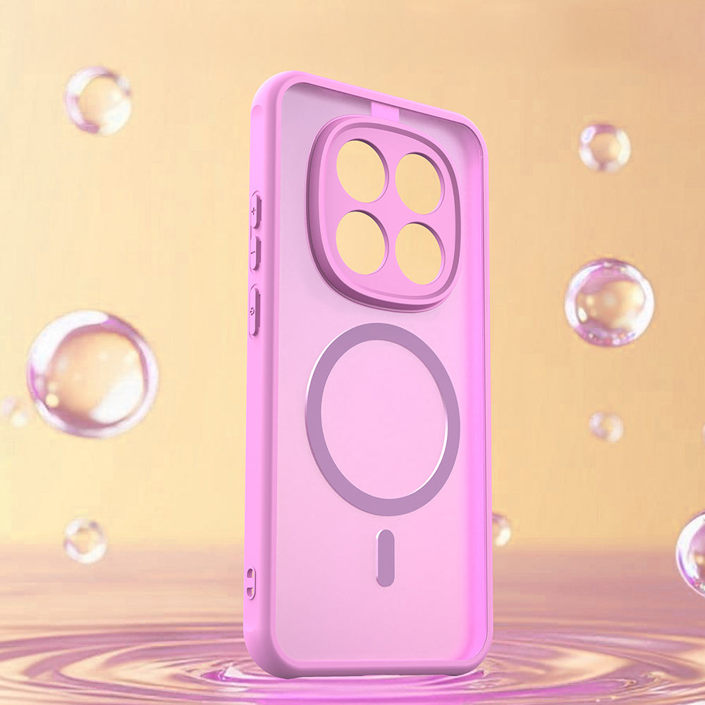 Handyhülle für Xiaomi Redmi Note 15 Pro 5G, Techsuit HaloFrost II MagSafe, Rosa