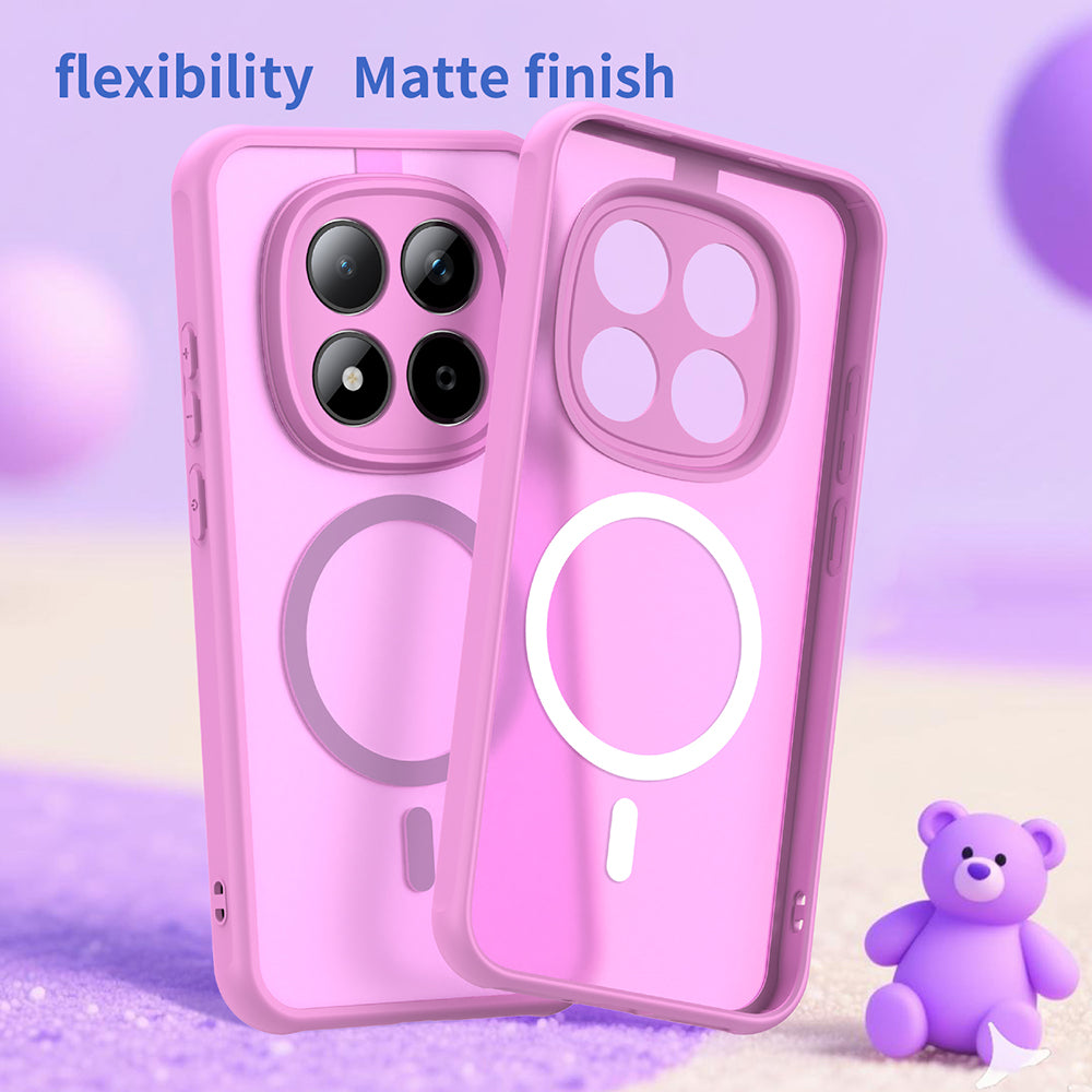 Handyhülle für Xiaomi Redmi Note 15 Pro 5G, Techsuit HaloFrost II MagSafe, Rosa