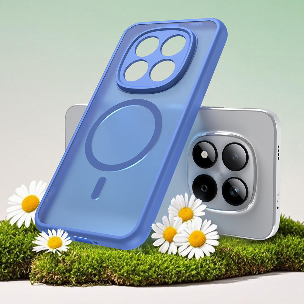 Handyhülle für Xiaomi Redmi Note 15 Pro 5G, Techsuit HaloFrost II MagSafe, Hellblau