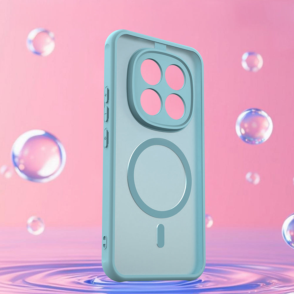 Handyhülle für Xiaomi Redmi Note 15 Pro Plus 5G / POCO M8 Pro 5G, Techsuit HaloFrost II MagSafe, Minzfarben