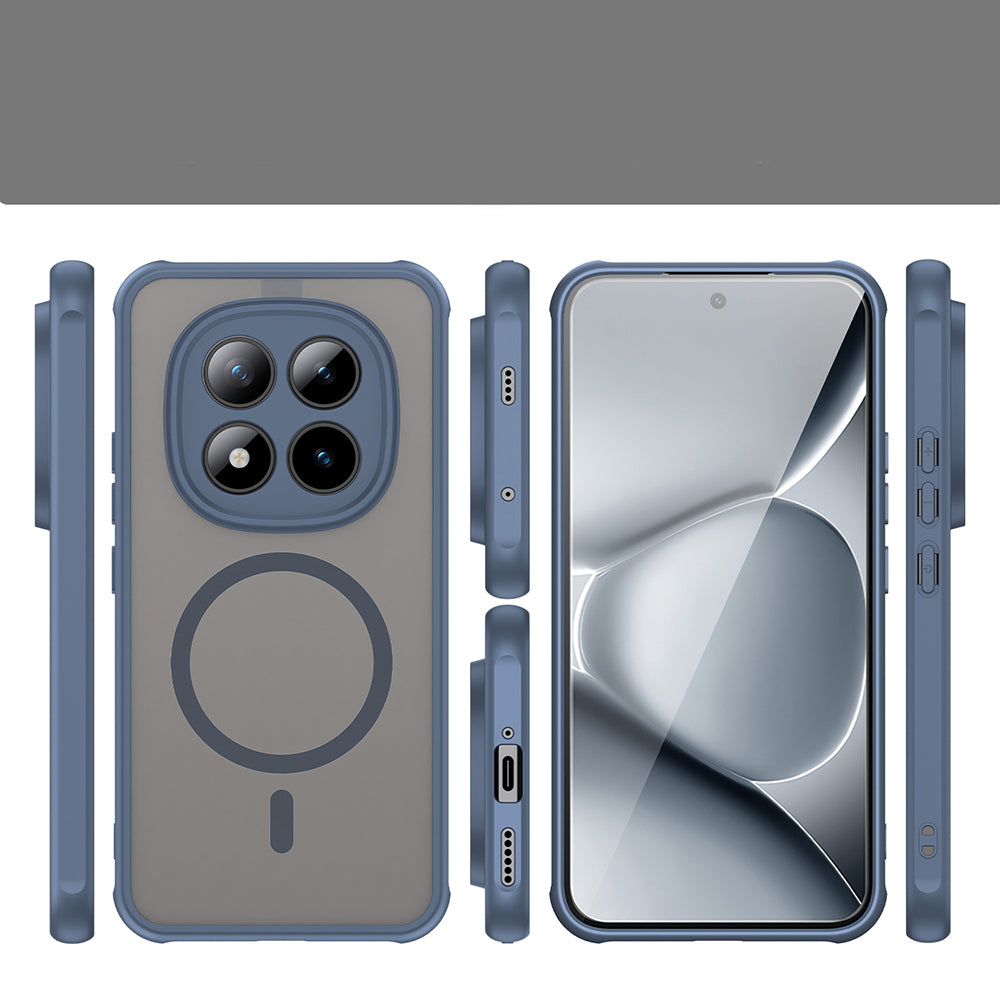 Handyhülle für Xiaomi Redmi Note 15 Pro Plus 5G / POCO M8 Pro 5G, Techsuit HaloFrost II MagSafe, Dunkelblau