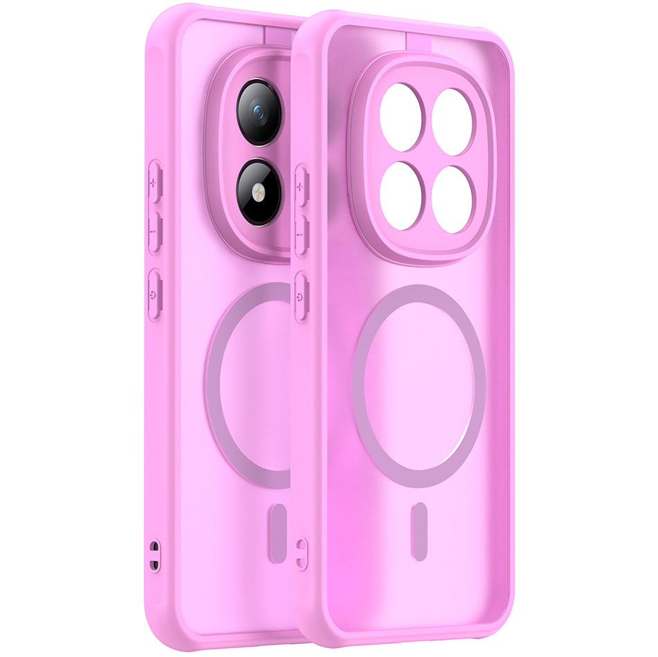 Handyhülle für Xiaomi Redmi Note 15 Pro Plus 5G / POCO M8 Pro 5G, Techsuit HaloFrost II MagSafe, Rosa
