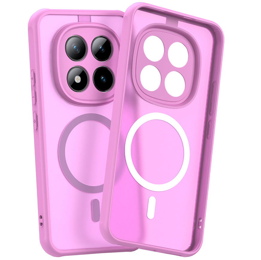 Handyhülle für Xiaomi Redmi Note 15 Pro Plus 5G / POCO M8 Pro 5G, Techsuit HaloFrost II MagSafe, Rosa