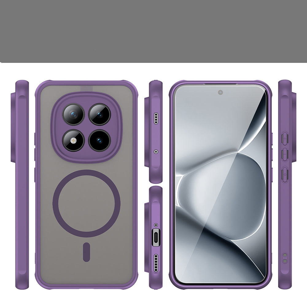 Handyhülle für Xiaomi Redmi Note 15 Pro Plus 5G / POCO M8 Pro 5G, Techsuit HaloFrost II MagSafe, Violett