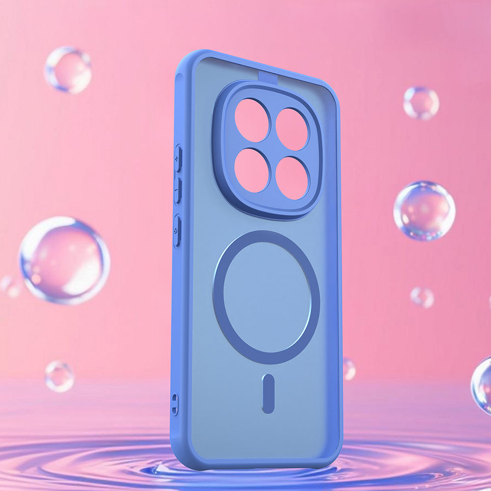 Handyhülle für Xiaomi Redmi Note 15 Pro Plus 5G / POCO M8 Pro 5G, Techsuit HaloFrost II MagSafe, Hellblau