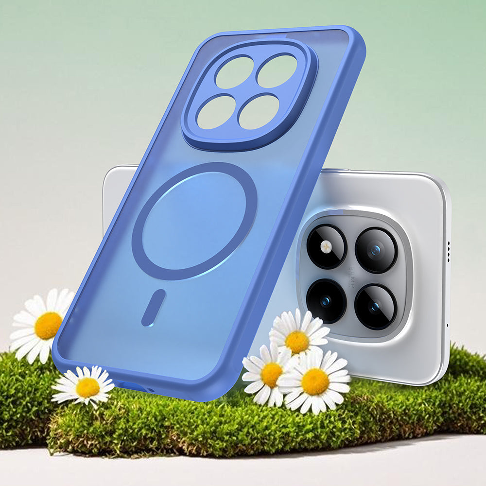 Handyhülle für Xiaomi Redmi Note 15 Pro Plus 5G / POCO M8 Pro 5G, Techsuit HaloFrost II MagSafe, Hellblau