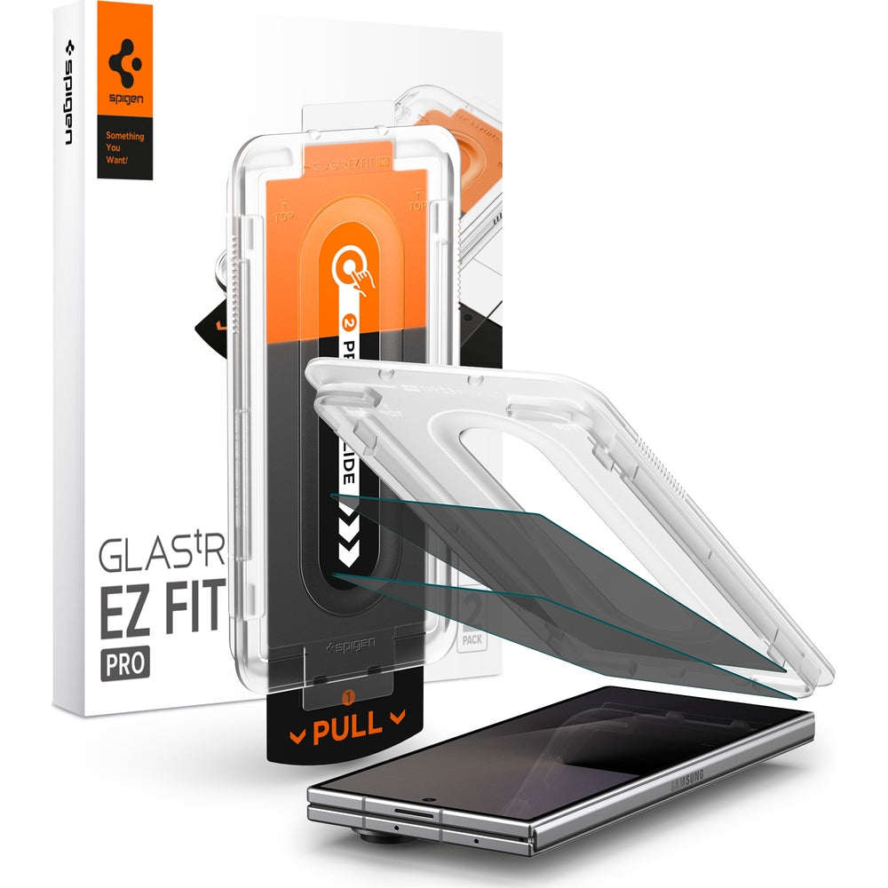 Glas + Applikator für Galaxy Z Fold7 / Fold8 Ultra, Spigen Glas.tR EZ Fit Pro (AC) Privacy 2-Pack (1/18)