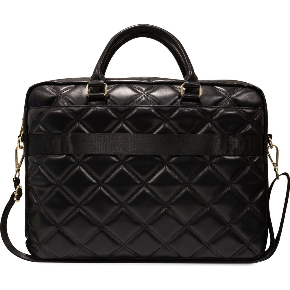 Tasche Guess Quilted 4G Metal Logo für Laptops 13'' / 14'' / 15''  / 16'', schwarz
