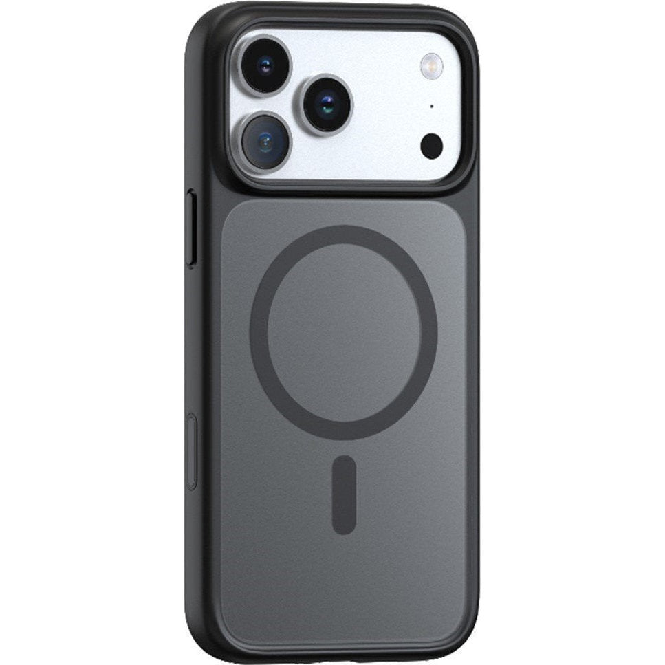 Handyhülle für iPhone 17 Pro, Torras Guardian-Mag mit MagSafe, Durchscheinend mit schwarzen Rahmen