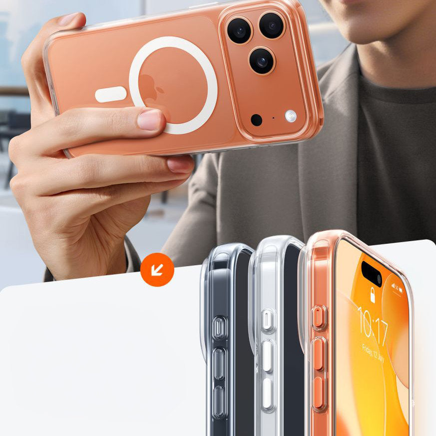 Handyhülle für iPhone 17 Pro, Torras Guardian-Mag mit MagSafe, Transparent