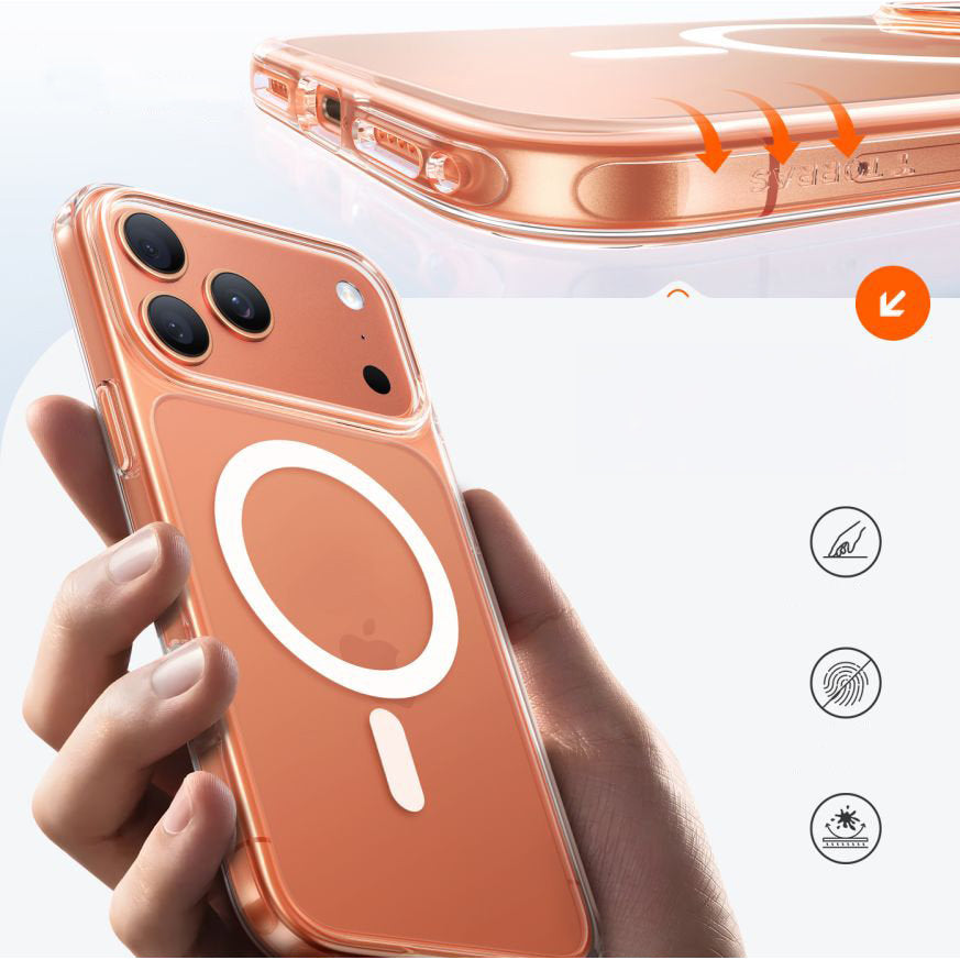 Handyhülle für iPhone 17 Pro Max, Torras Guardian-Mag mit MagSafe, Transparent