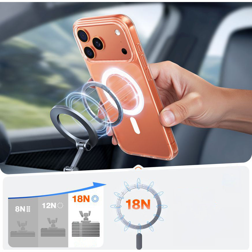 Handyhülle für iPhone 17 Pro Max, Torras Guardian-Mag mit MagSafe, Transparent