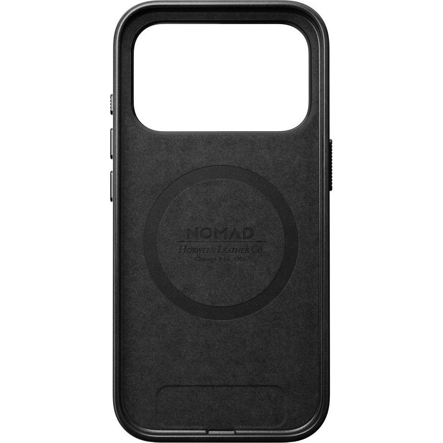 Leder Handyhülle für iPhone 18 Pro / 17 Pro mit MagSafe, Traditional Leather Case Horween Series, Schwarz (9/9)
