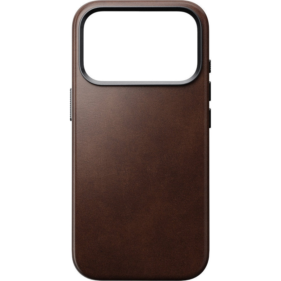 Leder Handyhülle für iPhone 18 Pro / 17 Pro mit MagSafe, Traditional Leather Case Horween Series, rustikales Braun (2/9)