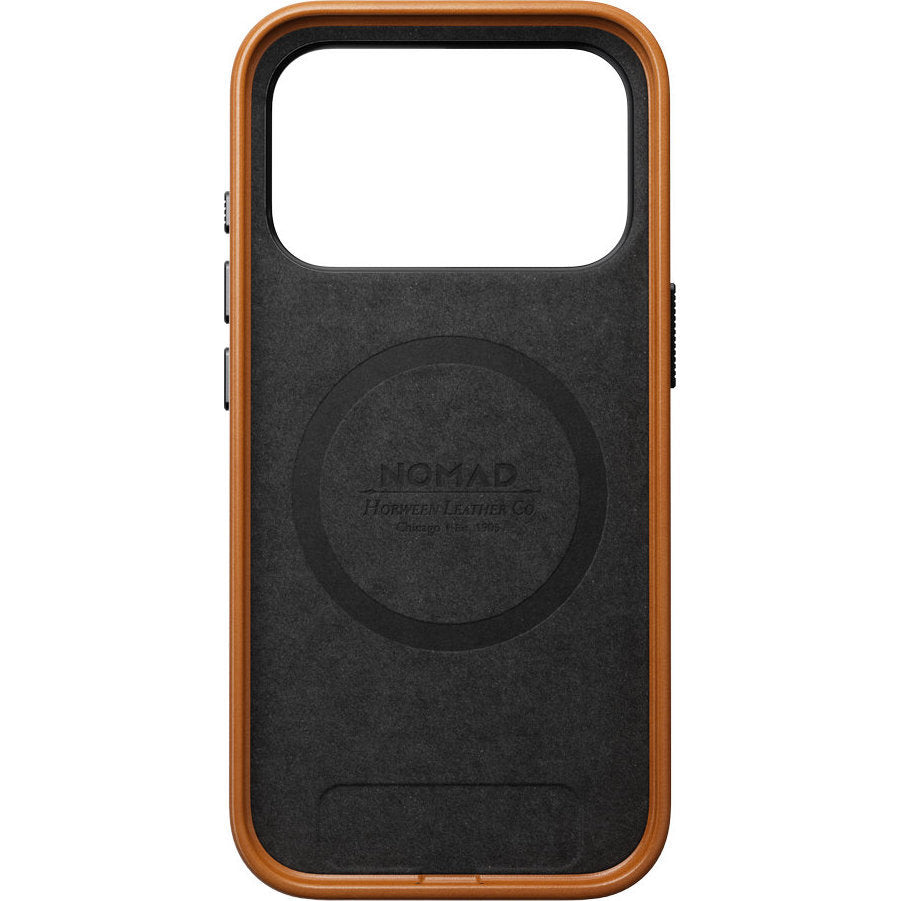 Leder Handyhülle für iPhone 18 Pro / 17 Pro mit MagSafe, Traditional Leather Case Horween Series, Hellbraun (9/9)