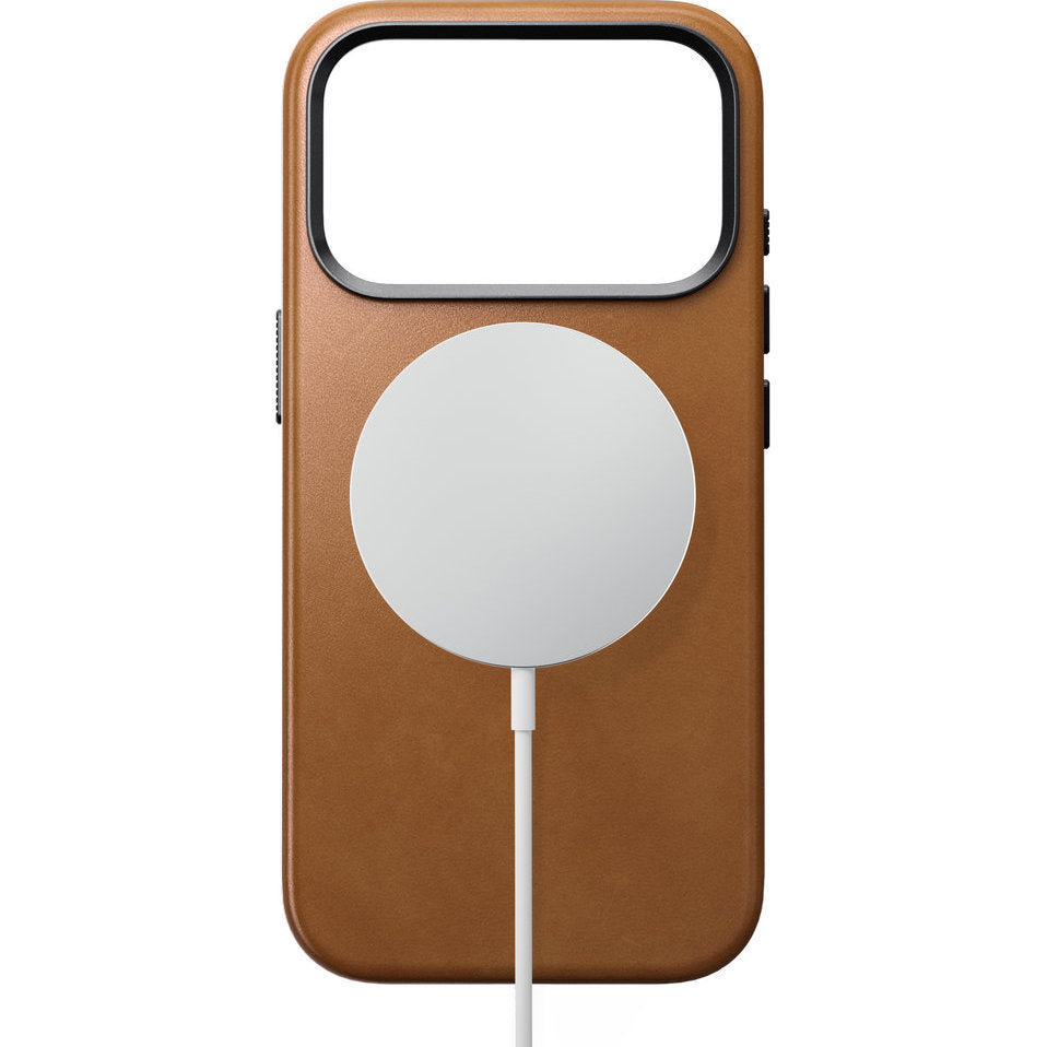 Leder Handyhülle für iPhone 18 Pro / 17 Pro mit MagSafe, Nomad Traditional Leather Case, Hellbraun (5/6)