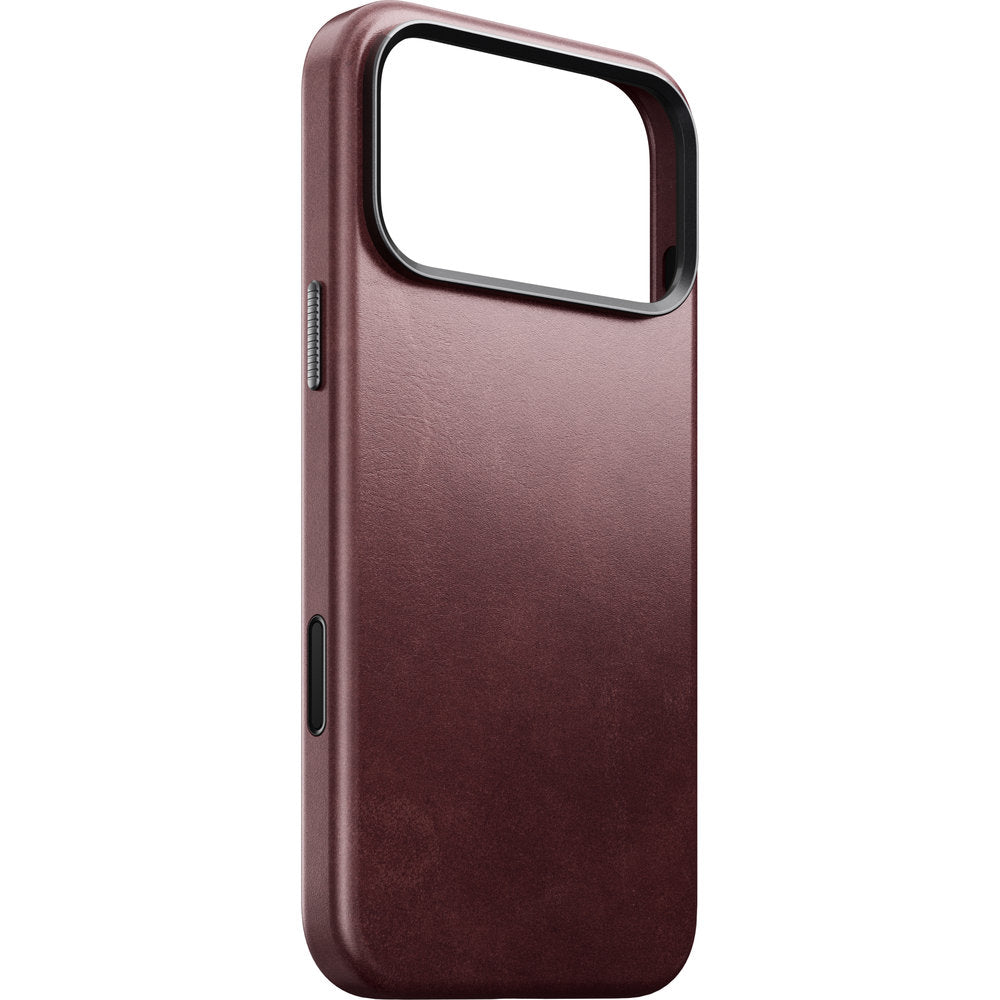 Leder Handyhülle für iPhone 18 Pro Max / 17 Pro Max mit MagSafe, Traditional Leather Case Horween Series, Dunkelrot (1/9)