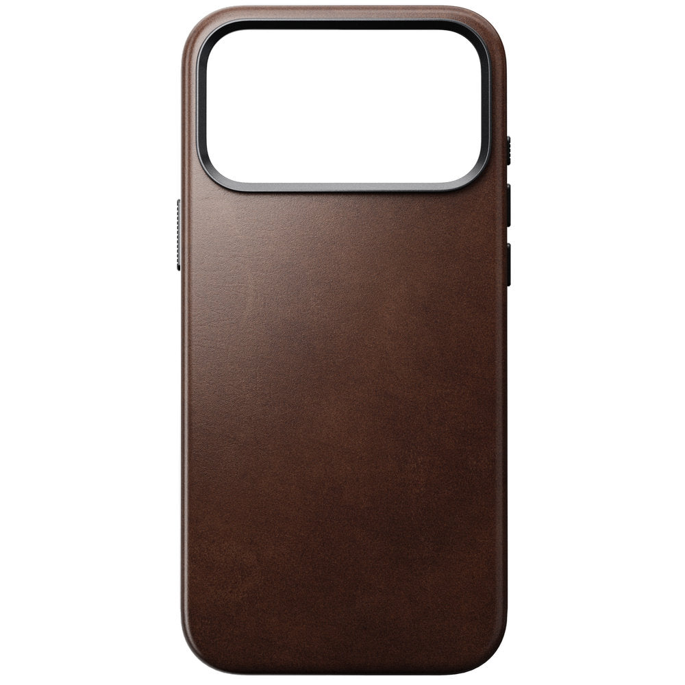 Leder Handyhülle für iPhone 18 Pro Max / 17 Pro Max mit MagSafe, Traditional Leather Case Horween Series, rustikales Braun (2/9)