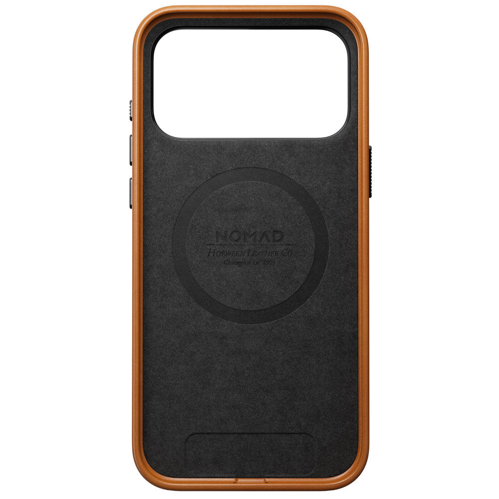 Leder Handyhülle für iPhone 18 Pro Max / 17 Pro Max mit MagSafe, Traditional Leather Case Horween Series, Hellbraun (9/9)