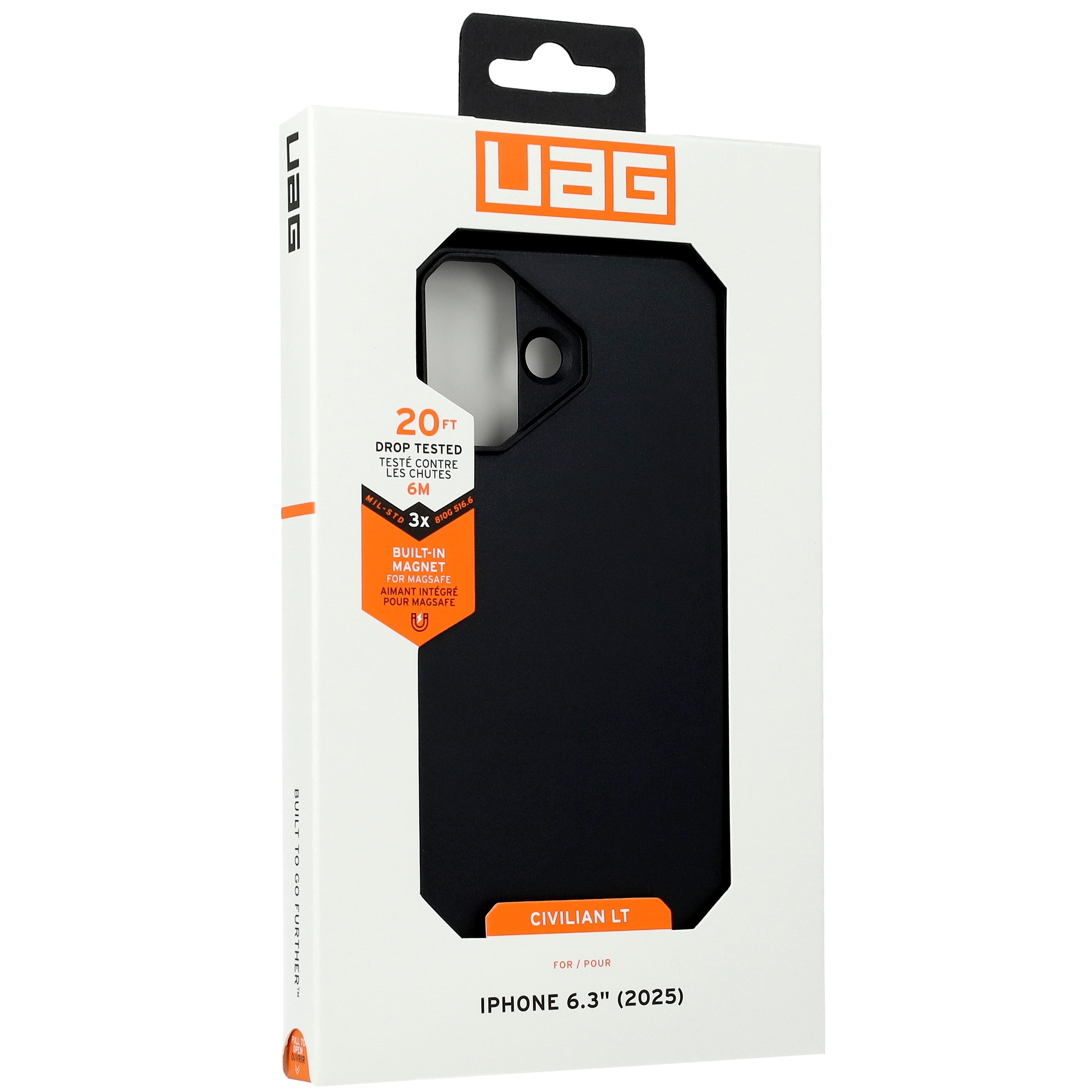Gepanzerte Handyhülle für iPhone 17, Urban Armor Gear Civilian LT mit MagSafe, Schwarz