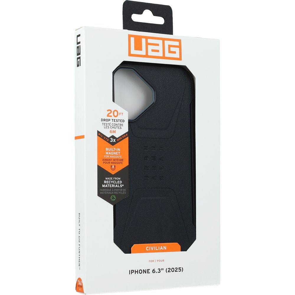 Handyhülle für iPhone 17, Urban Armor Gear Civilian Mag mit MagSafe, Schwarz