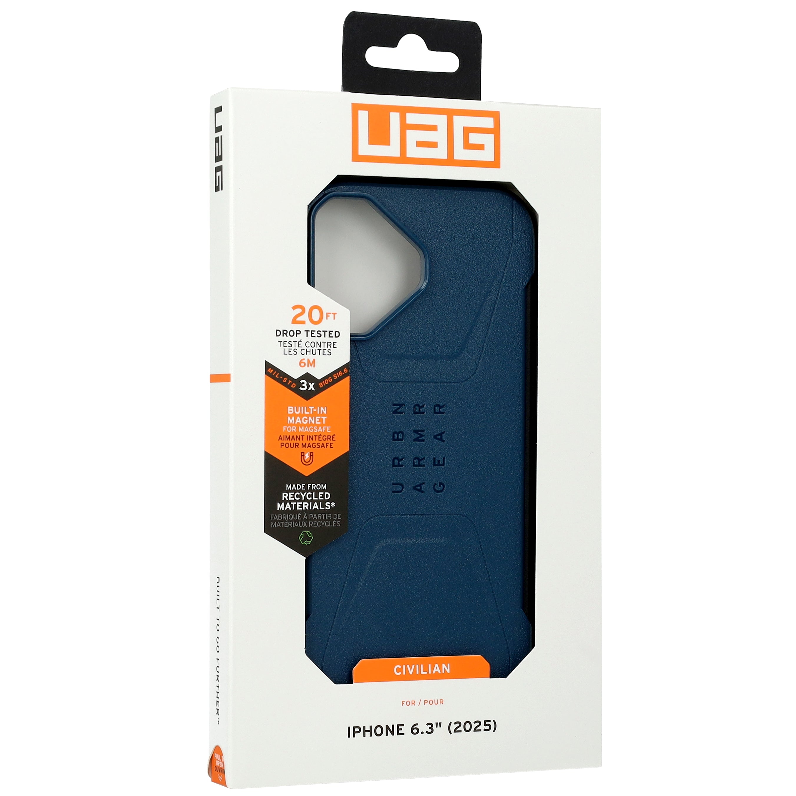 Handyhülle für iPhone 17, Urban Armor Gear Civilian Mag mit MagSafe, Blau