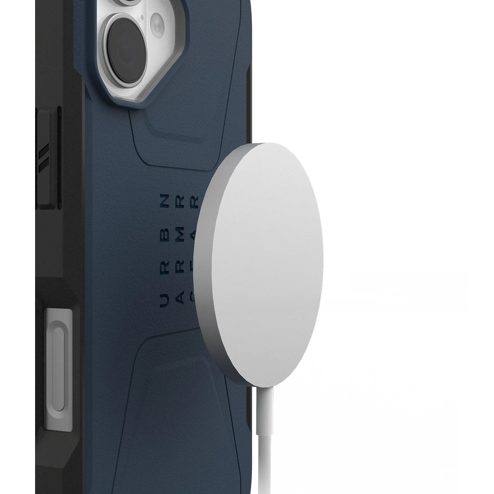 Handyhülle für iPhone 17, Urban Armor Gear Civilian Mag mit MagSafe, Blau