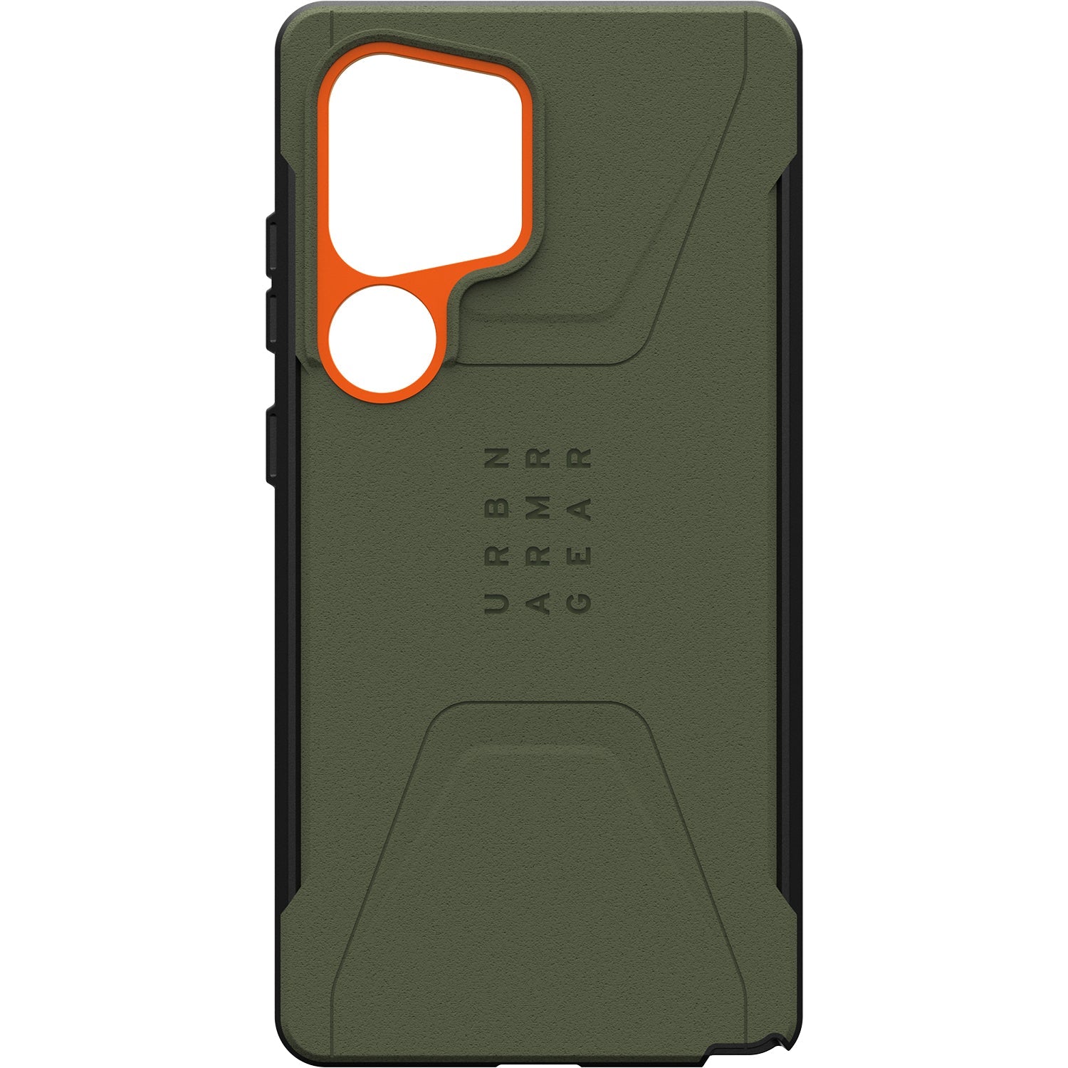 Handyhülle für Galaxy S25 Ultra, Urban Armor Gear Civilian Magnet, Grün mit Orange