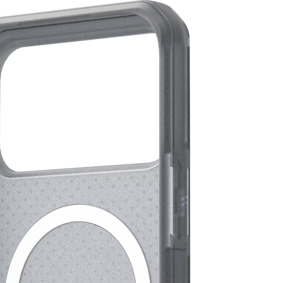 Handyhülle für iPhone 17 Pro Max, Urban Armor Gear Dot Magnetic mit MagSafe, Grau (10/12)