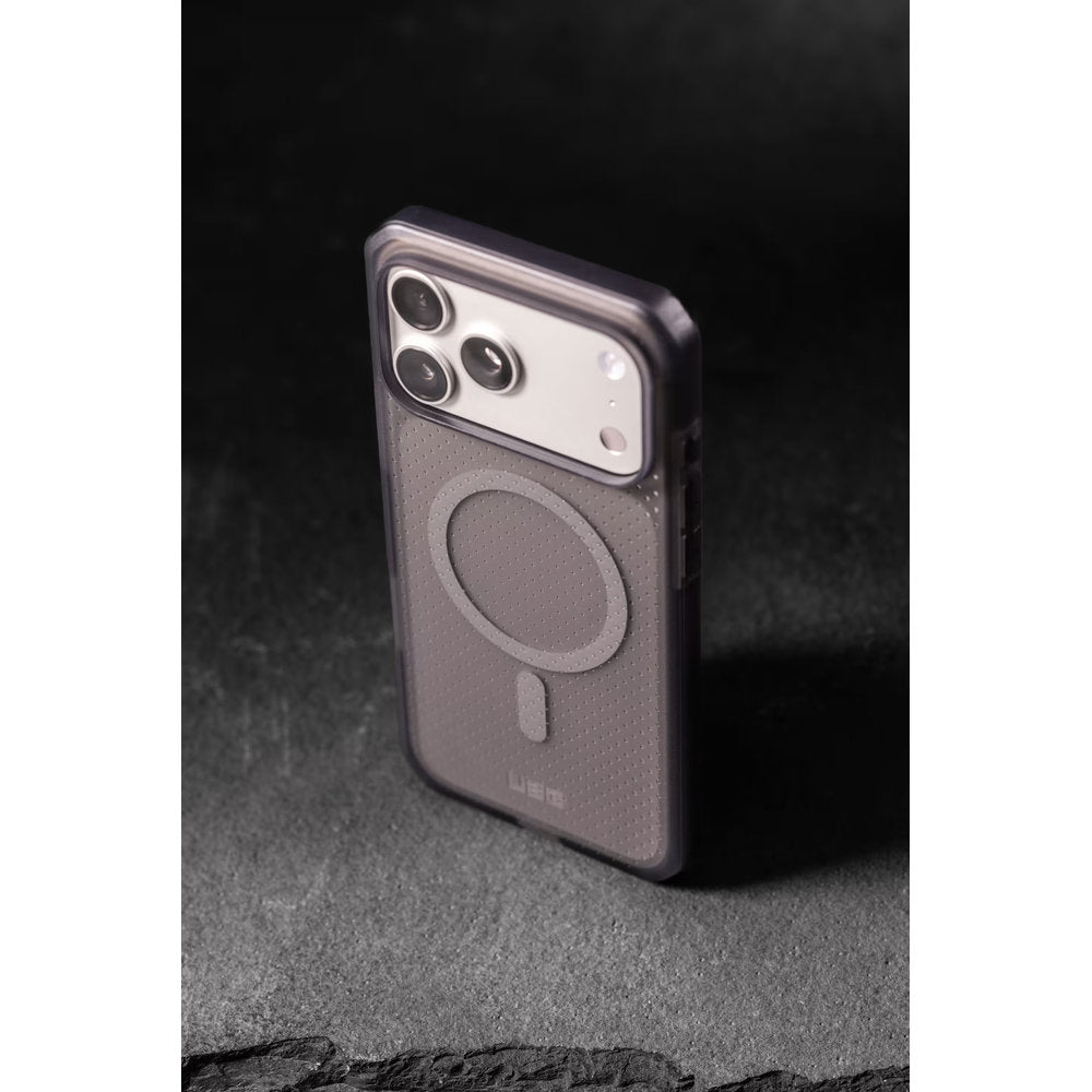 Handyhülle für iPhone 17 Pro Max, Urban Armor Gear Dot Magnetic mit MagSafe, Grau (11/12)
