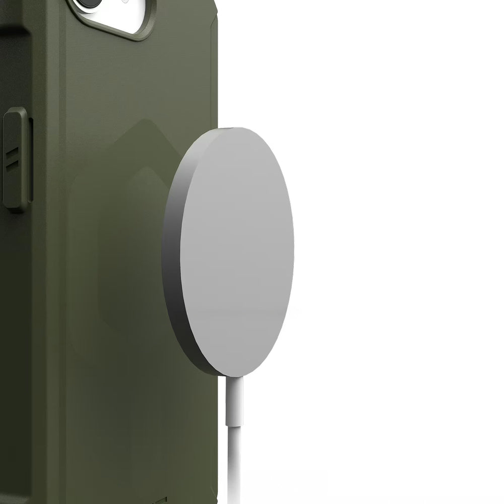 Handyhülle für iPhone 17e, Urban Armor Gear Essential Armor Mag mit MagSafe, Grün