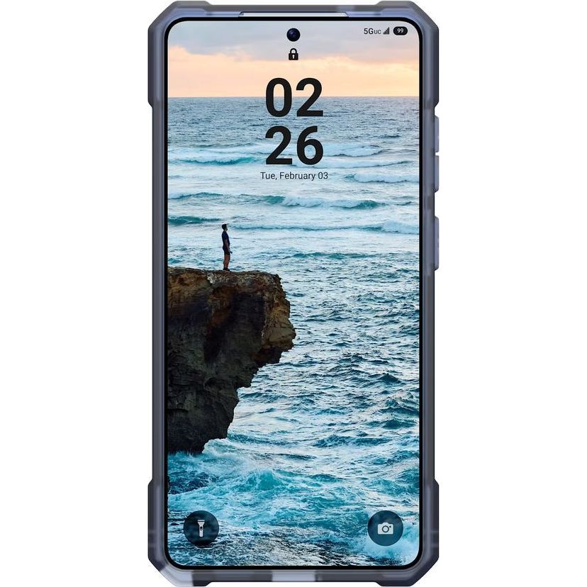 Handyhülle für Galaxy S26 Ultra, Urban Armor Gear Essential Armor Mag mit MagSafe, Durchscheinend-Blau